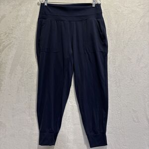 Athleta Venice High Rise Jogger Pants Women's Large Navy Blue Stretch Pockets